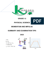 Momentum and Impulse 2023 Summary and Exam Tips (Kharara Academics) - 1