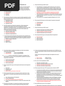 Financial Rehabilitation and Insolvency Act - Test Bank