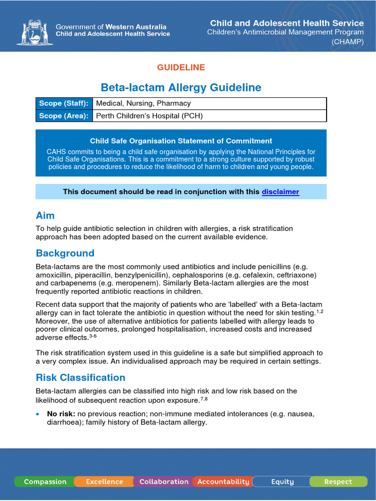 BetaLactam Allergy PDF Allergy Antibiotics