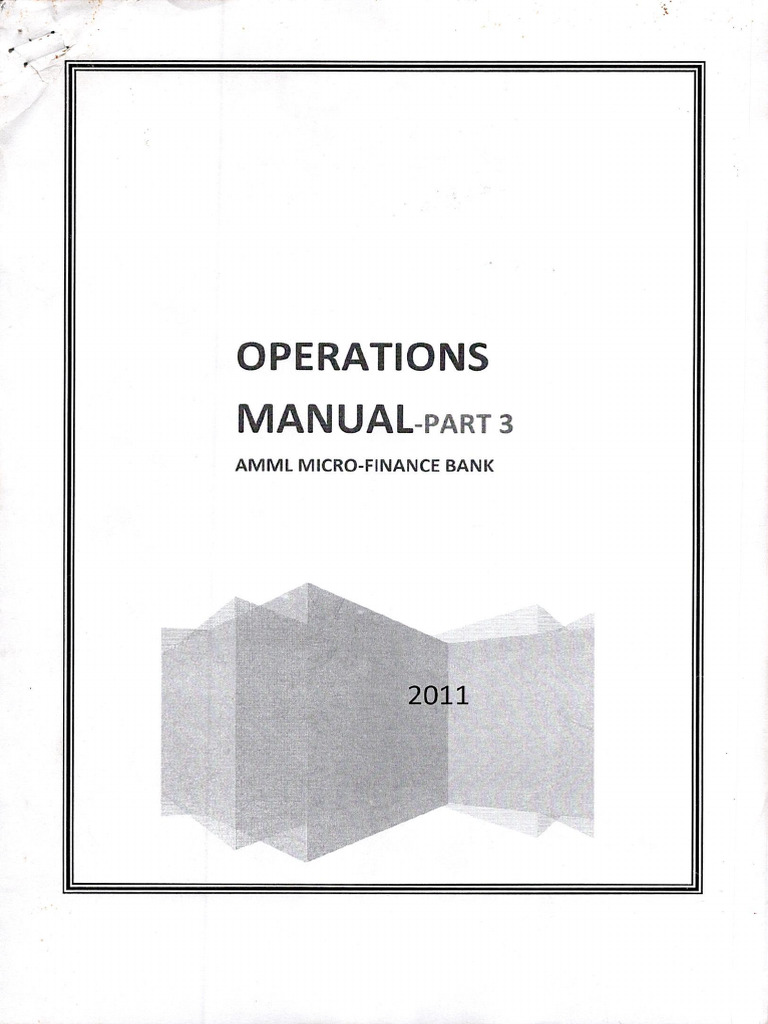 Operation Manual - Part 3 | PDF