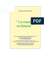 Francois Simiand - La Causalite en Histoire