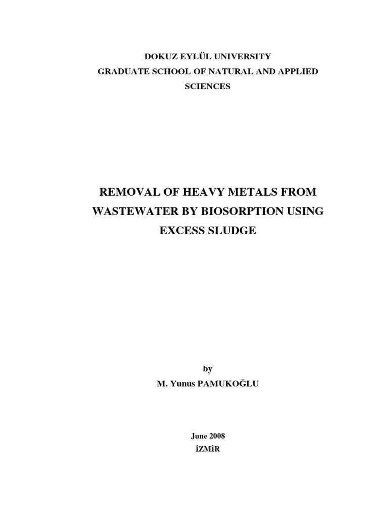 Heavy Metal Removal from Wastewater | PDF | Adsorption | Materials