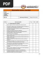 Excavation Inspection HSE Checklist | PDF | Safety