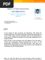 Basics of Data Structures and Algorithms