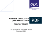 ADA NSW Code of Ethics 2022