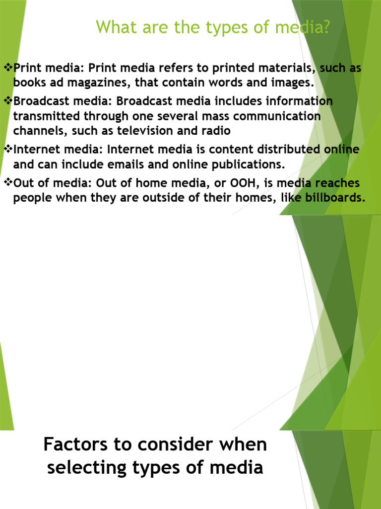 What Are The Types of Media PDF