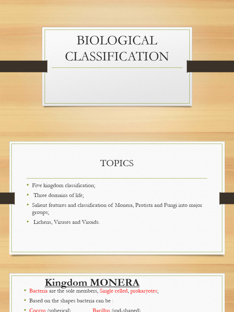 Biological Classification Overview | PDF | Fungus | Virus