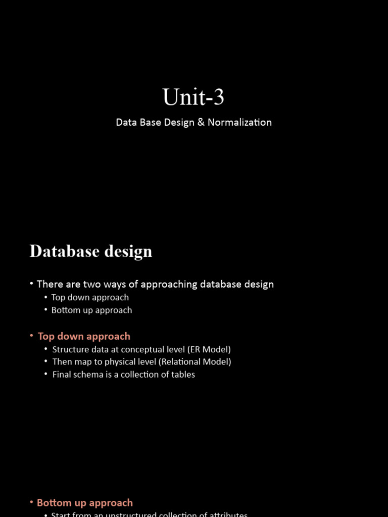 Database Design and Normalization Guide | PDF | Databases | Systems Science