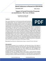 Evaluating The Impact of Social Protection Programs On Beneficiaries The Case of Ghana