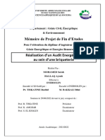 Mémoire de Projet de Fin D'etudes: Département: Génie Civil, Énergétique & Environnement