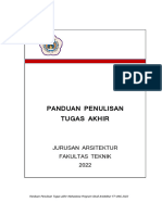 Panduan Penulisan TA Arsitektur UNG - MTD