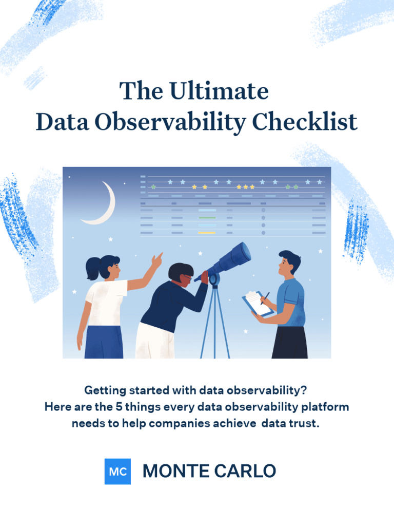 Essential Data Observability Checklist | PDF | Data | Metadata