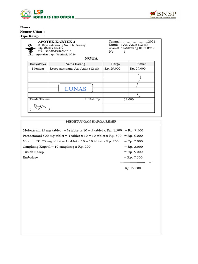 Nota Tipe 2 | PDF