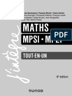 MPSI Mathématiques Tout-En-un 6e Edition (2021)