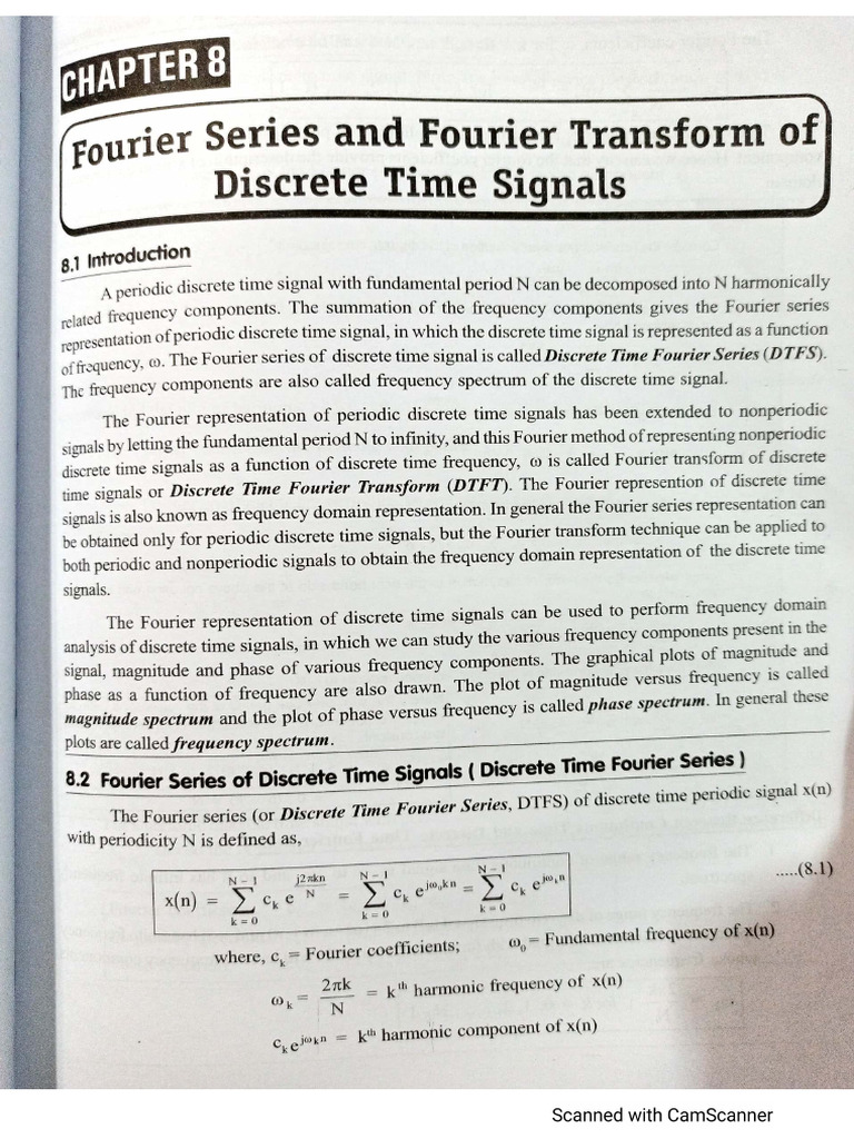 Fourier Series of Discrete Time Signals 07042020 | PDF