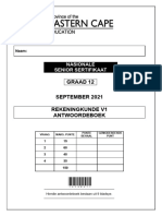 Accounting p1 Gr12 Answer Book Sept 2021 - Afrikaans D