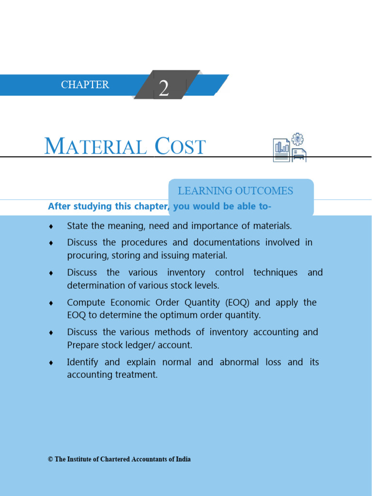 Material Cost | PDF | Inventory | Value Added Tax
