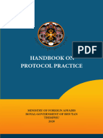 Handbook On Protocol Practice Buthan