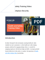 Health and Safety Training Video - Ensuring Workplace Security