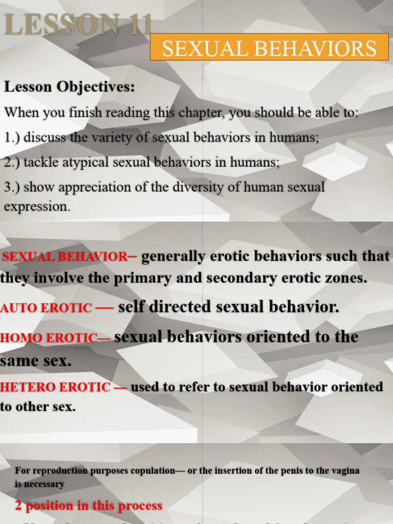 Human Sexual Behaviors Guide | PDF | Sexual Arousal | Orgasm