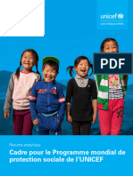 Cadre Pour Le Programme Protection Sociale l'UNICEF Resume