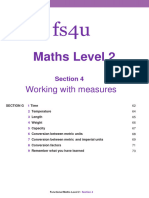Maths L2 Section 4 Measures, Units, Space Learner Materials