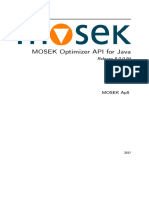 MOSEK Optimizer API For Java: Release 8.0.0.94