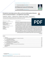 Precipitate coarsening and its effects on the hot deformation behavior of the recently developed γ'-strengthened superalloys