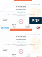 Certificate BFSI