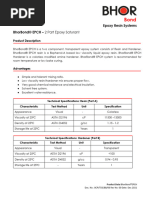 Epoxy Resin Systems Bhorbond® Epch - 2 Part Epoxy Saturant: Product Description