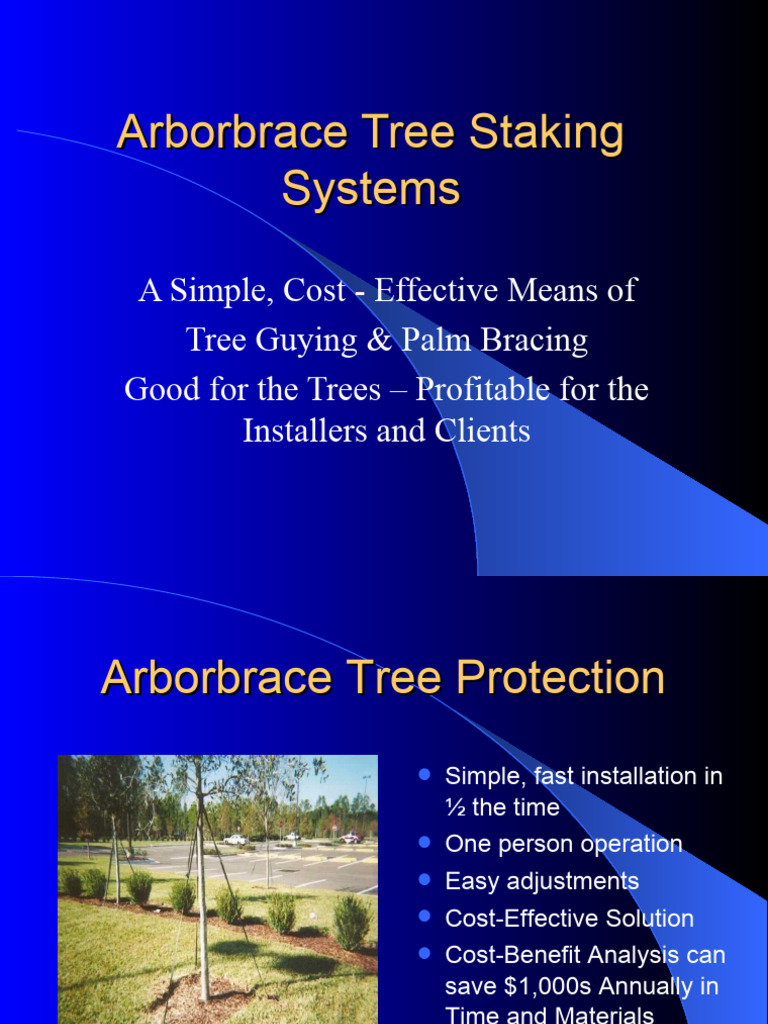 Arbor Brace Trees Taking PDF