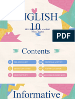 English 10 - Module 3 - Lesson 2B Informative Writing Techniques
