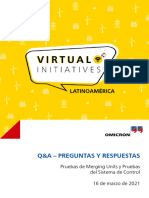 Q&A - Preguntas Y Respuestas: Pruebas de Merging Units y Pruebas Del Sistema de Control 16 de Marzo de 2021