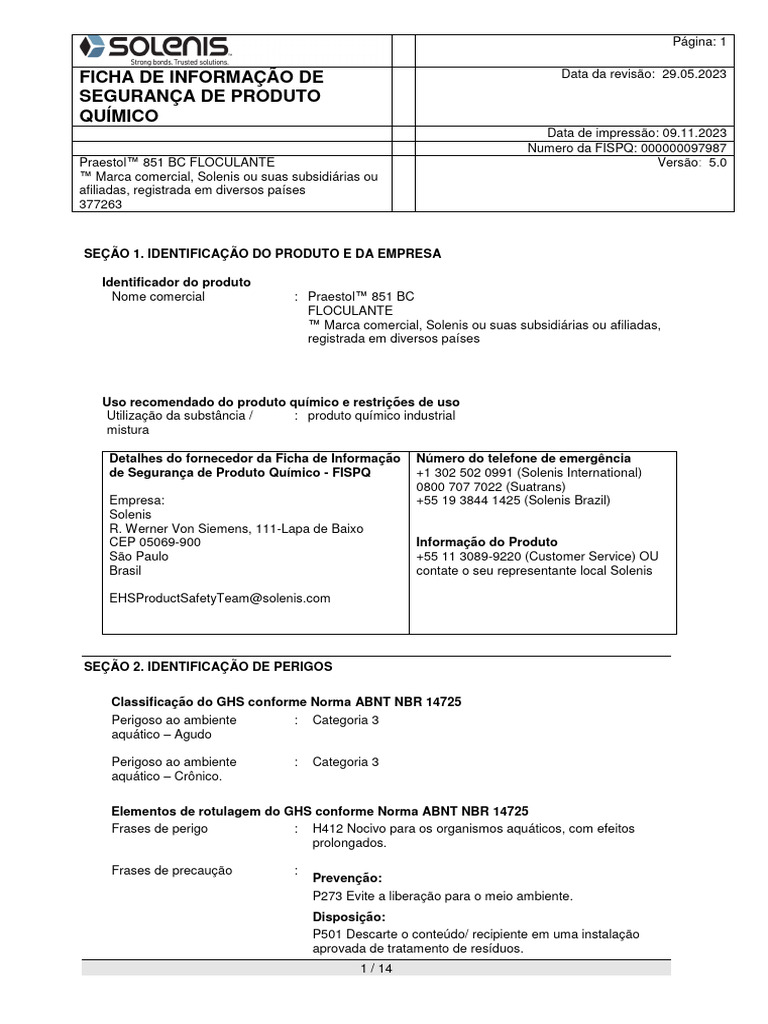 Prae Stol | PDF | Química | Desperdício
