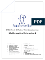 2013 BoS Trials Mathematics Extension 2