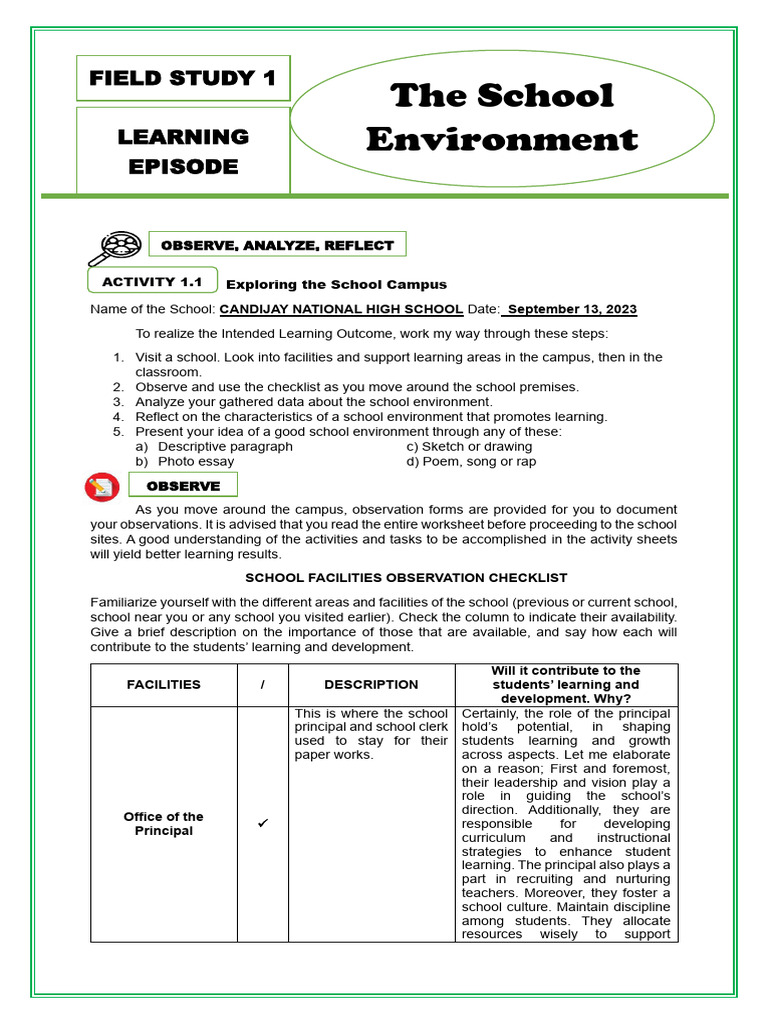 Learning Episode 1 | PDF