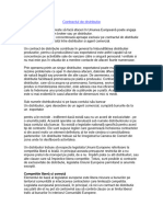 Contractul de Distributie - Generalitati, Clauze Etc