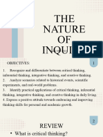 The Nature of Inquiry