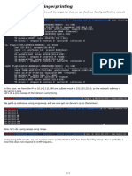 Scanning and OS Fingerprinting