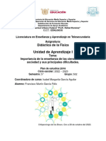 Importancia de La Enseñanza de Las Ciencias en La Sociedad y Sus Principales Dificultades