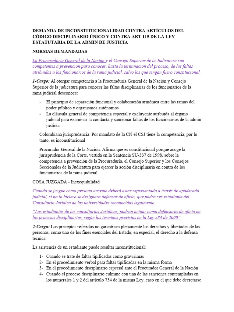 Resumen C-037 de 2003 | PDF | Estado (política) | Caso de ley