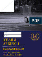 Year 8 - Spring 1 - Homework