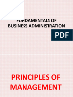 FUNDAMENTALS OF BUSINESS ADMINISTRATION Discussion