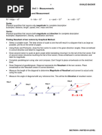 Complete Mechanics o Level Notes 2023-24 Syllabus