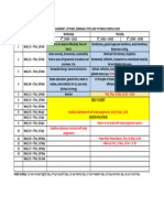 ENCH4BG Module Schedule Table