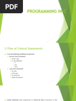 Unit 2 - C Flow Control