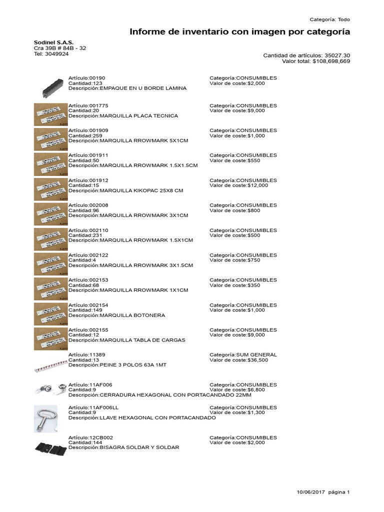 Inventoria Software para Inventario Imprimiendo | PDF ...