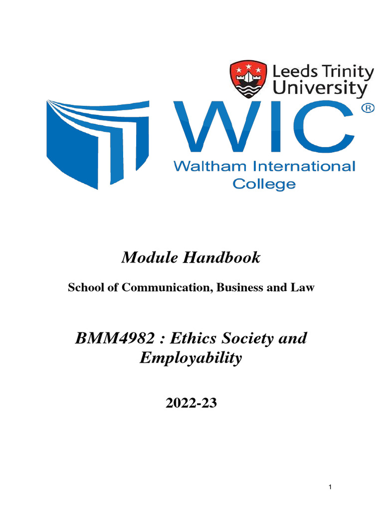ESE - Module Handbook For Business 2022-23 | PDF | Libraries ...