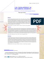 O Mito Do Fator Antrópico No Discurso Ambiental Geográfico