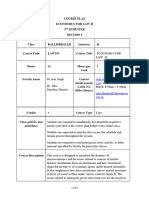 Eco Course Plan